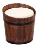 Vintage Vine Heritage Ottoman Stool in Brown.